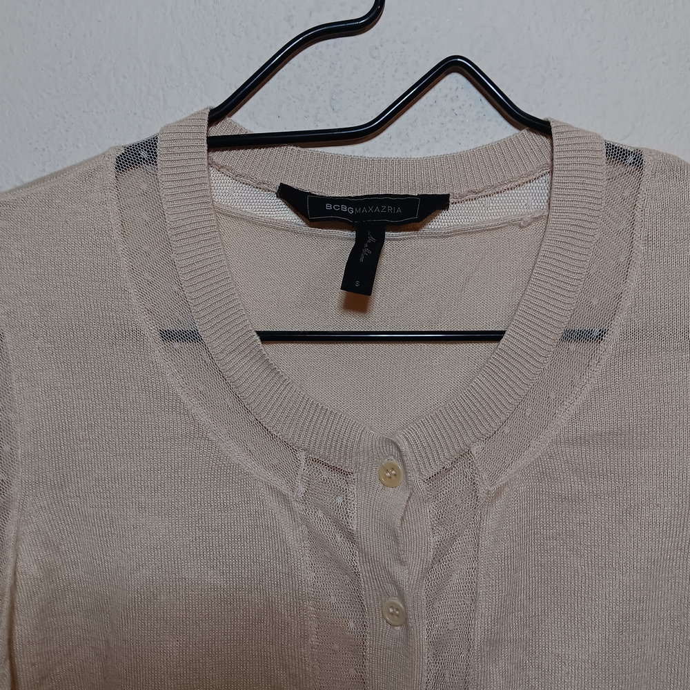 BCBGMAXAZRIA Cream Cardigan